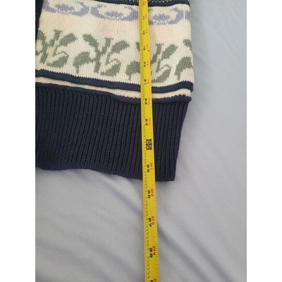 Vintage United States Sweaters Floral Knit Vest Sz S Grandma Cottagecore Preppy - Picture 7 of 7